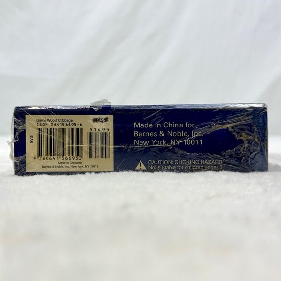 Wooden Folding Cribbage Board Card Game Barns & Noble New Sealed - Picture 4 of 6